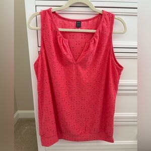 Shein Womens Hot Coral Tank (L)